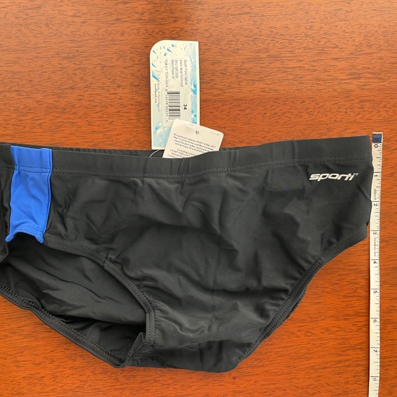 Sporti Piped Splice Brief Swimsuit - Picture 2 of 3